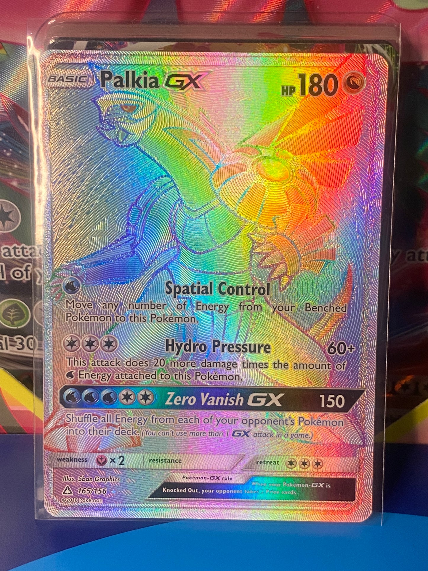 Single Card: Palkia GX (Secret Rare) Sun & Moon - Ultra Prism (SM05)